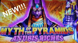 ****NEW GAME**** MYTH OF THE PYRAMIDS - ANUBIS RICHES - FIRST ON YOU TUBE!
