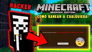 COMO BANEAR PERMANENTEMENTE a CUALQUIER JUGADOR en MINECRAFT PE 1.19! SIN MODS NI PLUGINS ✅ | MCBE