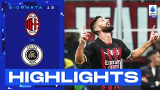 Milan-Spezia 2-1 | Un Giroud spaziale fa impazzire San Siro: Gol e Highlights | Serie A TIM 2022/23