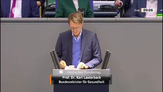 Karl Lauterbach am 18.03.2022 im Bundestag zum Infektionsschutzgesetz