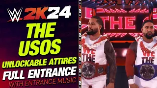 THE USOS BLOODLINE WWE 2K24 ENTRANCE - #WWE2K24 THE USOS BLOODLINE ENTRANCE SHOWCASE UNLOCAKABLE