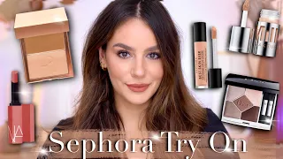 NEW SEPHORA TRY ON: PATRICK TA Cream Foundation, NARS Powermatte Lipstick, MILK Concealer