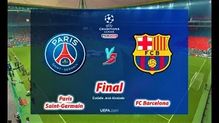 PES 2019 | PSG vs BARCELONA | FINAL UEFA Champions League | Penalty Shootout | PC
