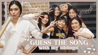 GUESS THE SONG WITH MY SIBLINGS | Francine Diaz