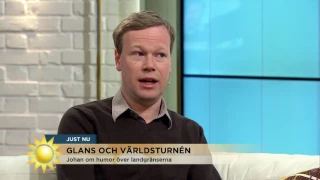 Johan Glans om världsturnén: "Vandrade rakt in bland Trump-supportrar" - Nyhetsmorgon (TV4)