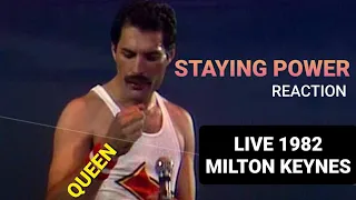 Queen - Staying Power (Live Milton Keynes Bowl, 1982) - 1st time reaction!