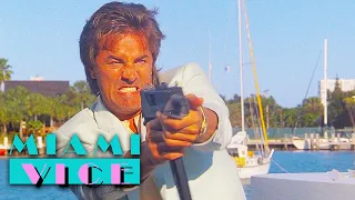 Crockett and Tubbs' Shoot Out With Pirates | Miami Vice