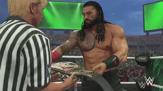 #WWE2K24 WRESTLEMANIA 40: #ANDNEW CODY RHODES vs ROMAN REIGNS UNDISPUTED UNIVERSAL CHAMPION
