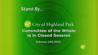 Virtual City Council Meeting 2/14/2022 at 5:30 PM