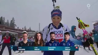 Biathlon WM - " Mixed-Staffel " - Östersund 2019 / Mixed Relay