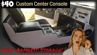 How To Build A Center Console On A Budget | $40 Custom Console Challenge
