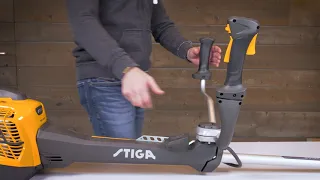 How to adjust the handle on your STIGA petrol brushcutter