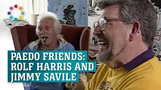 Rolf Harris jokes with paedophile Jimmy Savile on TV