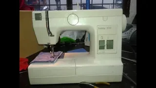 PFAFF hobby 303, como hacer un ojal, maquina de coser sewing machine buttonhole