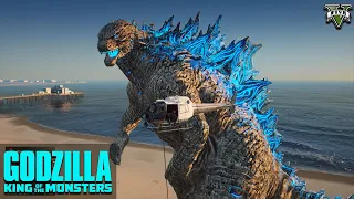 GTA 5 - Godzilla Attack Los Santos Godzilla (2021) - 8K UHD  || KingDino