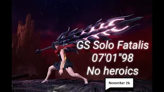 MHW:IB GS solo Fatalis 07'01"98 No heroics