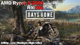 Days Gone | Ryzen 5 2600 - RX 580 4GB | Все настройки графики + 1080p