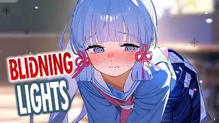 Nightcore - Blinding Lights (Female Version) (Lyrics)