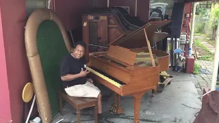 Kris Nicholson Saves A Rescued Lester Baby Grand On The Way To The Dumpster