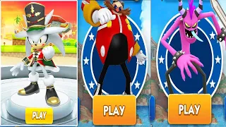 Sonic Dash - Nutcracker Silver Unlocked vs All Bosses Zazz Eggman - All Characters Unlocked Shadow A