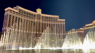 The Fountains of Bellagio 4K HDR 8 PM Performance | Bellagio Resort & Casino Las Vegas Summer (2022)