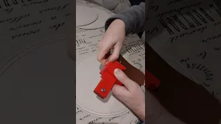 using the 3d printed strap cutter
