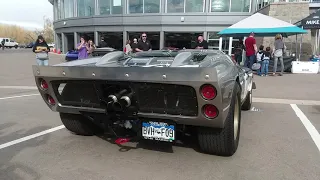 1967 Ford GT40 Mk2 Start Up, Pull Away, and Fly By.