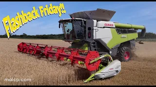4k FF 21 - Harvest 2022: Claas Lexion 8700 TT harvesting barley in Eastbridge, Suffolk