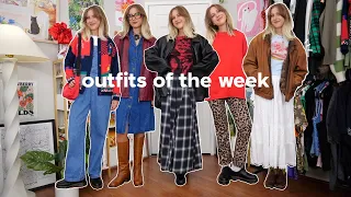 outfits of the week! (spring/summer thrifted outfit ideas)