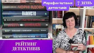 Марафон читання детективів. День 7. Марія Ланг. Мої рейтинги всіх прочитаних 📚 Розіграш