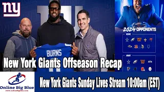 New York Giants Sunday Live Stream 10:00am (EST) Offseason Recap with Antonio from Breaking Tackles