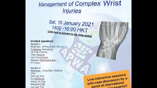 APWA WEBINAR 2021: Management of Complex Wrist Injuries