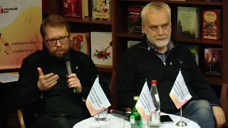 Андрей Геласимов и Алексей Варламов в книжном магазине Polaris 7.11.2019
