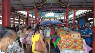 Fish & Fruit Market in Seychelles (Victoria Market) - 4K Walk