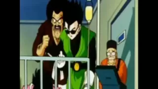 Gohan gives a senzu bean to Videl