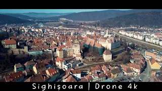 Sighișoara, România - 2020 Drone 4k