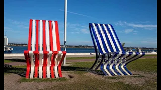 Vi besöker stränderna och randiga hus i Pedrogão och Costa Nova do Prado, samt shoppar på Campilusa.