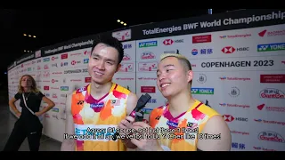 Keep supporting us! Aaron Chia Soh Wooi Yik 2023 Badminton World Championships Quarter Finals Day 5