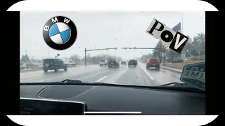 BMW X5 50i TEST DRIVE POV (CUTTING UP IN traffic )