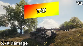 World of Tanks - T20 (5,7K Damage) | WoT Replays [#117]