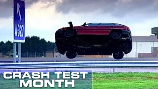Crash Test Month: Driving Off A Crash Barrier