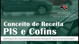 Conceito de Receita – Pis e Cofins (Bonificações de Concessionárias de Veículos: Redução de Custos