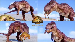 TARBOSAURUS Brutal Hunting, Social and other animations vs All Dinosaurs in Cretaceous Predator Pack