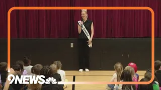 Miss America visits Colorado Springs elementary school