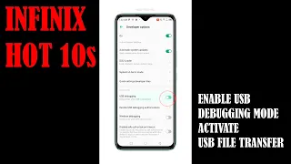 How to Enable USB Debugging Mode on Infinix Hot 10s | USB File Transfer #Shorts