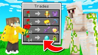 Minecraft BUT MOBS Trade OP Items!