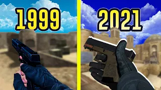 Evolution of Counter-Strike Dust 2 (1999-2021)
