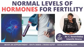 Normal Levels Of Hormones For Fertility | Trying To Conceive | Dr C Suvarchala | ZIVA Fertility