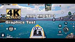 PUBG MOBILE 4K ULTRA HD Graphics Test on Asus Rog 3 Gaming Smartphone 2020🔥