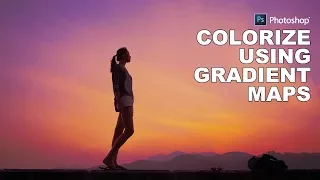 Photoshop Tutorial: Colorize Photos Using Gradient Map - Create Colorful Sky in Photoshop